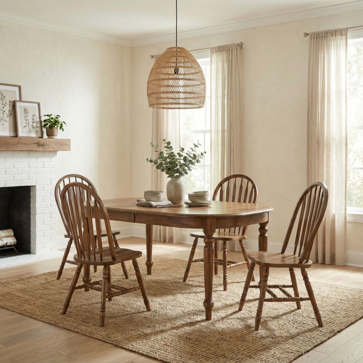 Carolina Crossing - Dining Room Leg Table Set 5 Piece Dining Room Sets by Liberty Furniture - Walls Furniture & Mattress