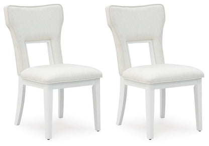 Chalanna - Dining Upholstered Side Chair (Set of 2) - White Chair Sets by Signature Design by Ashley® - Walls Furniture & Mattress
