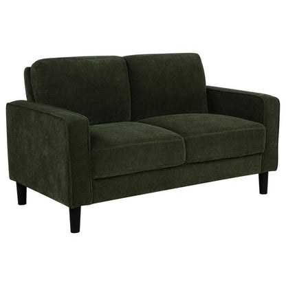 Ruth - Upholstered Track Arm Loveseat Stationary Loveseats by Coaster Fine Furniture - Walls Furniture & Mattress