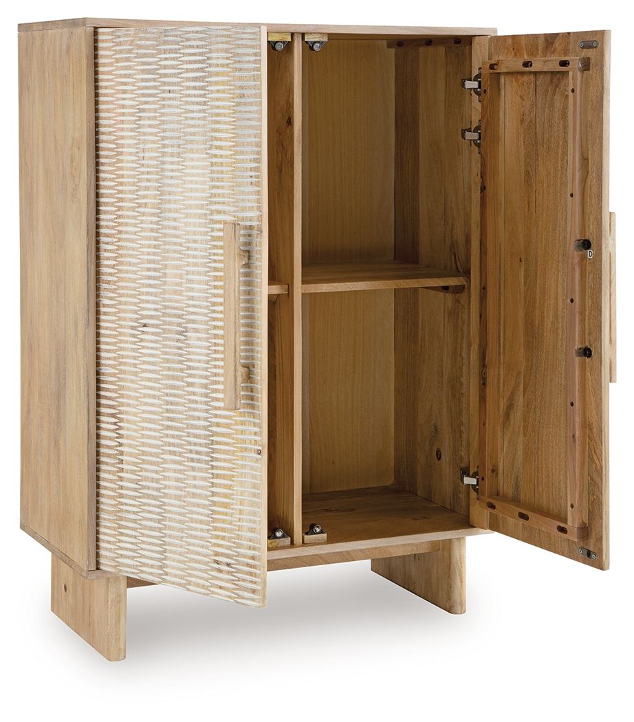 Dallinbury - Natural / White Wash - Accent Cabinet Accent Cabinets by Signature Design by Ashley® - Walls Furniture & Mattress