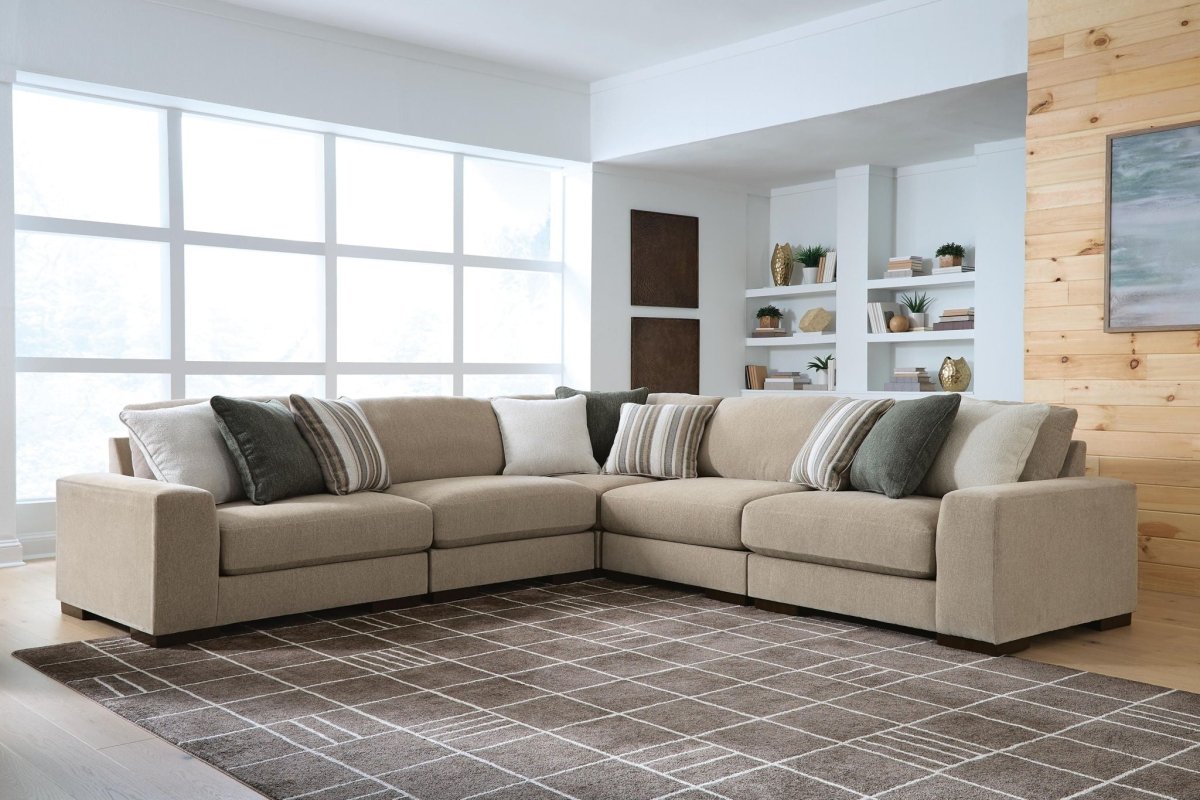 Linenhause - Sectional Stationary Sectionals by Benchcraft® - Walls Furniture & Mattress