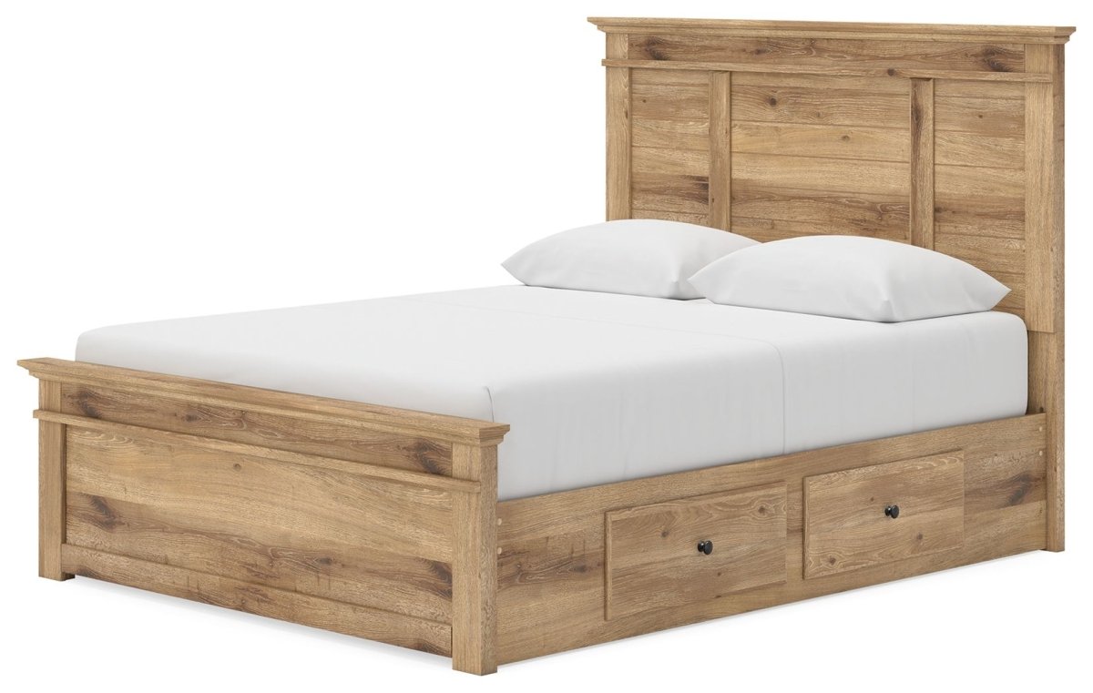 Makidern - Panel Storage Bed With 2 Under Bed Storage Units Storage Beds by Signature Design by Ashley® - Walls Furniture & Mattress