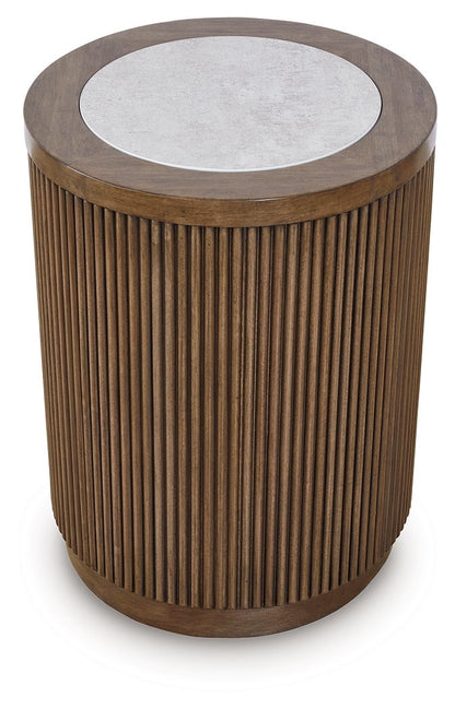 Hadonna - Round Table End Tables by Signature Design by Ashley® - Walls Furniture & Mattress