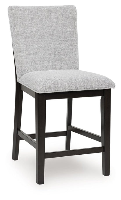 Neymorton - Dark Grayish Brown - 5 Pc. - Rectangular Dining Room Counter Table, 4 Barstools 5 Piece Dining Room Sets by Signature Design by Ashley® - Walls Furniture & Mattress