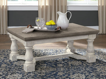 Havalance - Rectangular Cocktail Table - Gray / White Cocktail Tables by Signature Design by Ashley® - Walls Furniture & Mattress