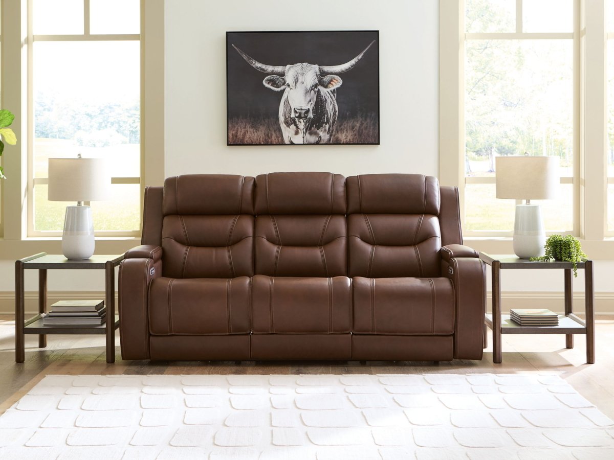 Knightington - Power Reclining Sofa With Audio Seating Reclining Sofas by Signature Design by Ashley® - Walls Furniture & Mattress