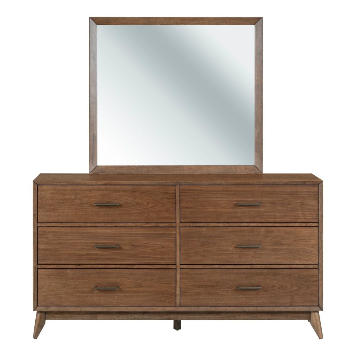 Century Modern - Dresser & Mirror - Light Brown Dresser & Mirror by Liberty Furniture - Walls Furniture & Mattress