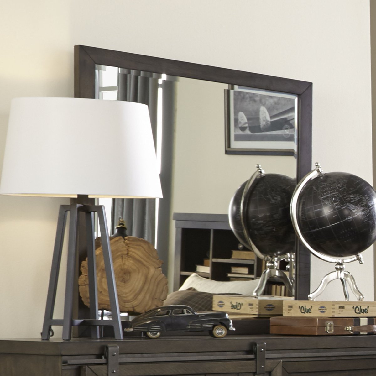 Thornwood Hills - Mirror - Dark Gray Bedroom Mirrors by Liberty Furniture - Walls Furniture & Mattress