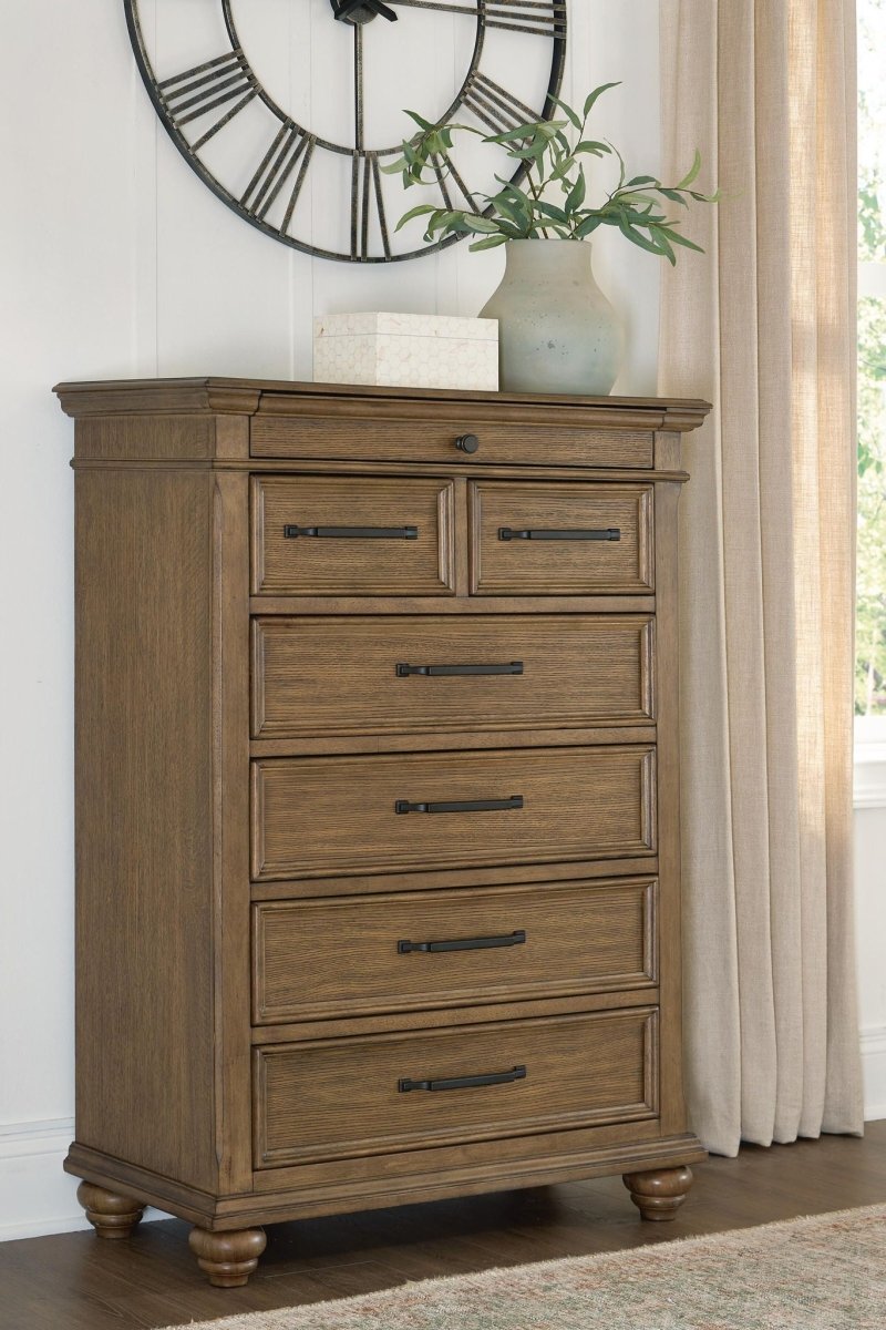 Karallin - Seven Drawer Chest - Medium Brown Accent Chests by Signature Design by Ashley® - Walls Furniture & Mattress