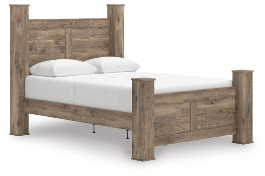 Rusticott - Poster Bed Poster Beds by Signature Design by Ashley® - Walls Furniture & Mattress