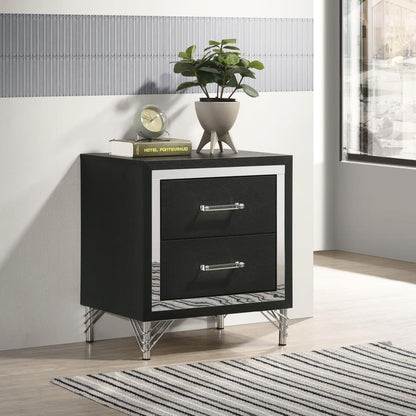Lucia - 2 - Drawer Nightstand - White Accent Nightstands by Coaster Fine Furniture - Walls Furniture & Mattress