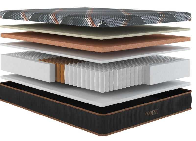 Copper Hybrid Plush Smooth Top King Mattress Hybrid Mattresses by Spring Air - Walls Furniture & Mattress