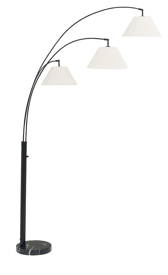Gibbswellner - Metal Arc Lamp - Black Floor Lamps by Signature Design by Ashley® - Walls Furniture & Mattress