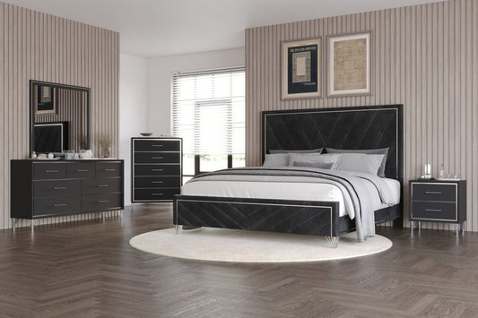 Ava - 5 Drawer Chest - Ebony Accent Chests by New Classic - Walls Furniture & Mattress