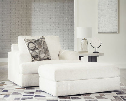 Karinne - Living Room Set Stationary Chair & Ottoman by Signature Design by Ashley® - Walls Furniture & Mattress