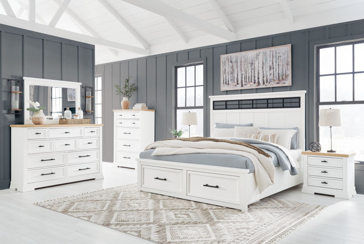 Ashbryn - Panel Storage Bedroom Set 6 Piece Bedroom Sets by Benchcraft® - Walls Furniture & Mattress
