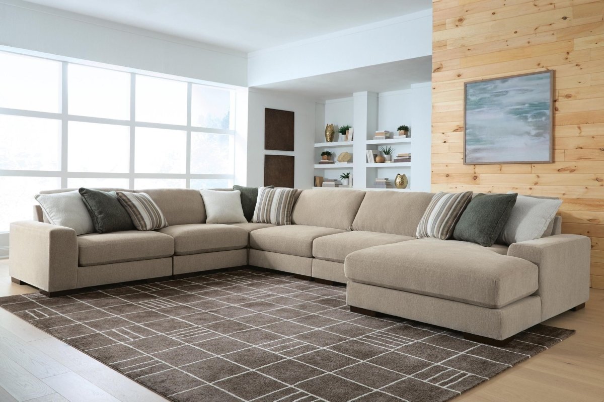 Linenhause - Sectional Stationary Sectionals by Benchcraft® - Walls Furniture & Mattress