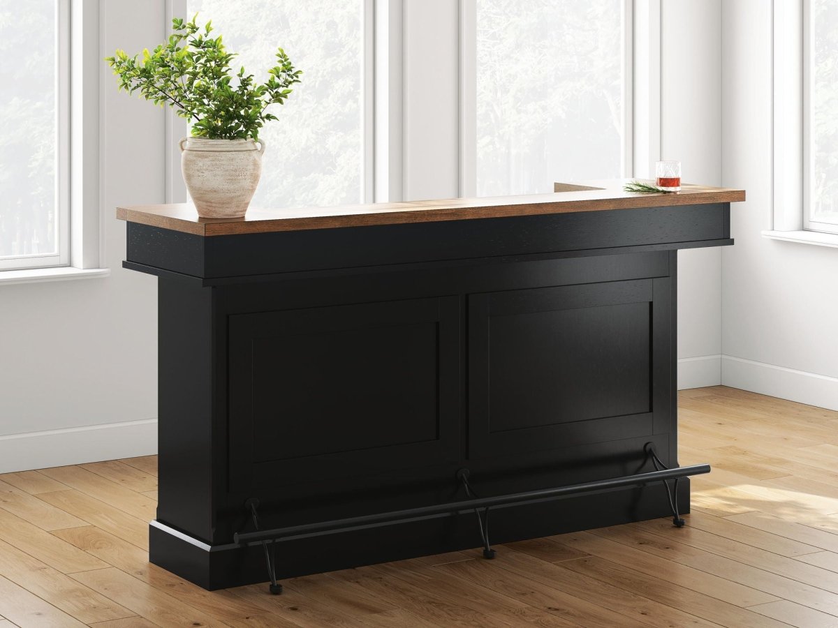 Wildenauer - Bar - Brown / Black Bar Tables by Signature Design by Ashley® - Walls Furniture & Mattress