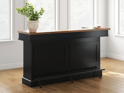 Wildenauer - Bar - Brown / Black Bar Tables by Signature Design by Ashley® - Walls Furniture & Mattress