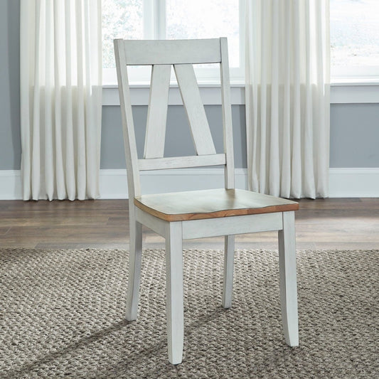 Lindsey Farm - Splat Back Side Chair (RTA) Side Chairs by Liberty Furniture - Walls Furniture & Mattress