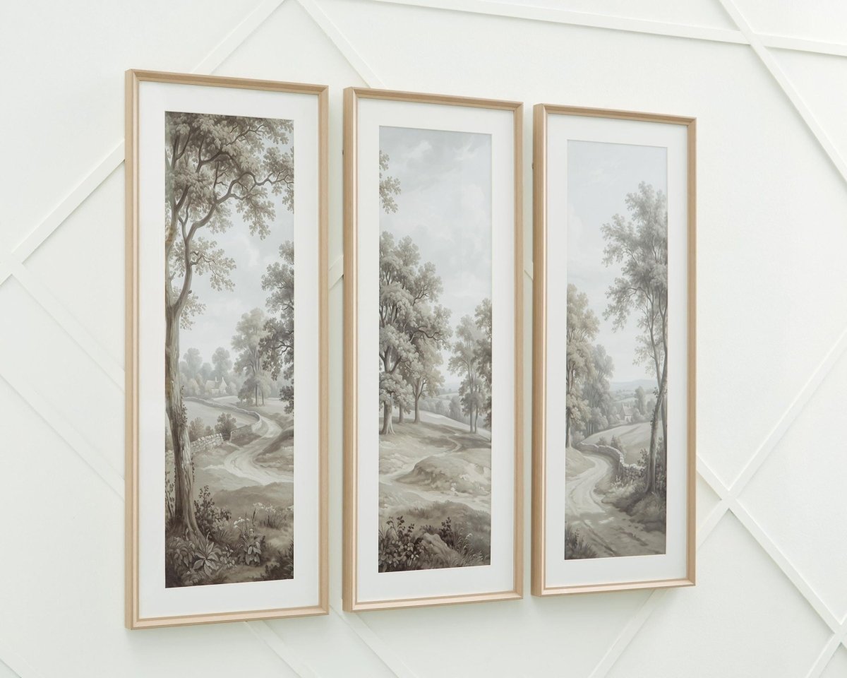 Dixonburg - Wall Art Set (Set of 3) - Taupe / Gray Framed Print Sets by Signature Design by Ashley® - Walls Furniture & Mattress
