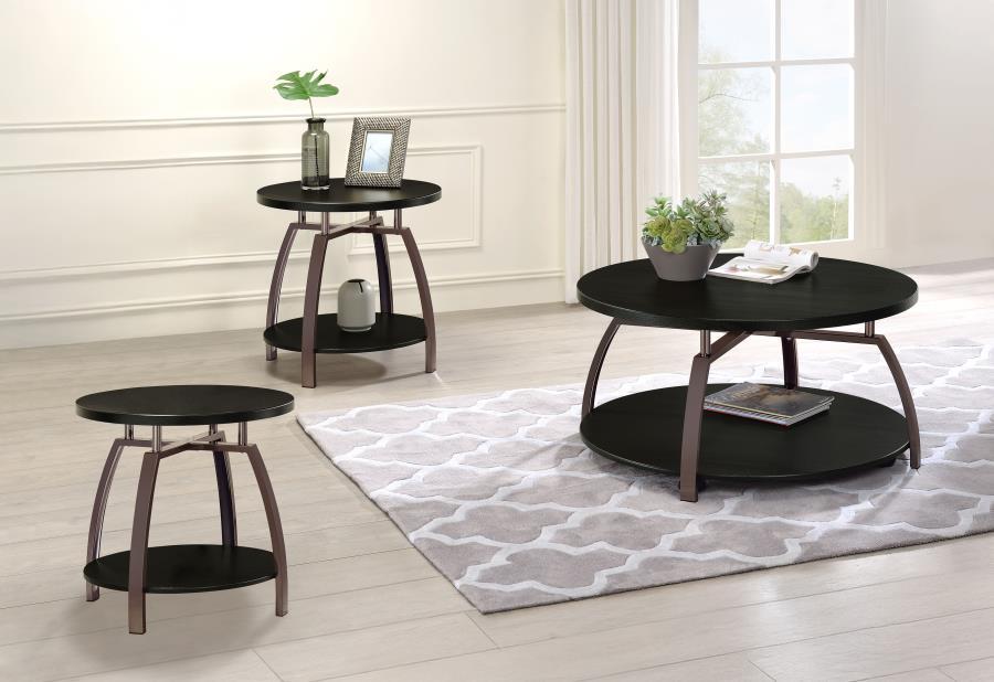 Dacre - Round Coffee And End Table Set Table Sets by Coaster Fine Furniture - Walls Furniture & Mattress
