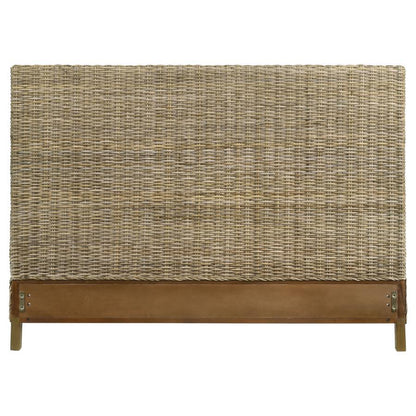 Zyla - Woven Rattan Panel Headboard Upholstered Headboards by Coaster Fine Furniture - Walls Furniture & Mattress