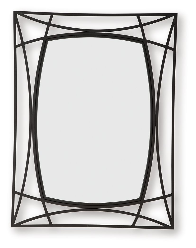 Freenville - Black - Accent Mirror Accent Mirrors by Signature Design by Ashley® - Walls Furniture & Mattress