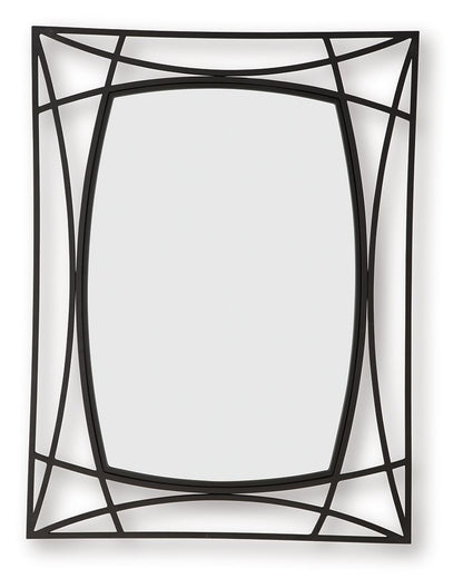 Freenville - Black - Accent Mirror Accent Mirrors by Signature Design by Ashley® - Walls Furniture & Mattress