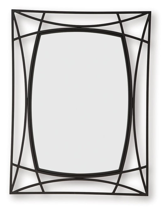 Freenville - Black - Accent Mirror Accent Mirrors by Signature Design by Ashley® - Walls Furniture & Mattress