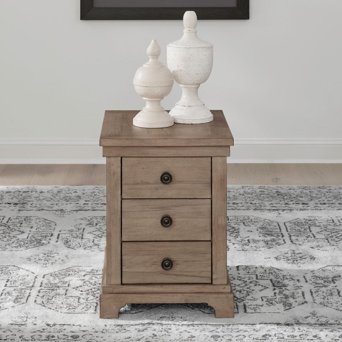 Haven Hills - Chairside Table - Camel Beige Chair Side Tables by Liberty Furniture - Walls Furniture & Mattress