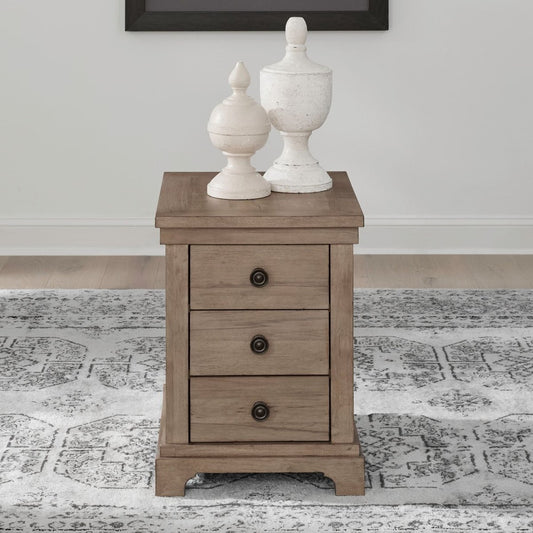 Haven Hills - Chairside Table - Camel Beige Chair Side Tables by Liberty Furniture - Walls Furniture & Mattress