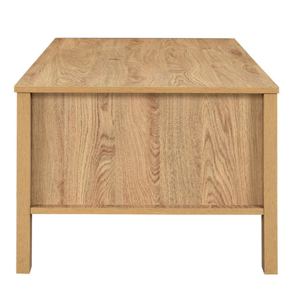 Thayer - 47" Two Drawer Coffee Table - Natural Coffee Tables by New Classic - Walls Furniture & Mattress