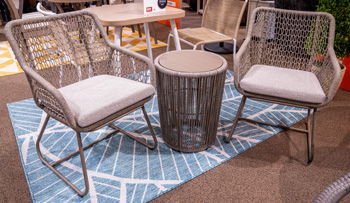 Majors Beach - Beige - Outdoor Table And 2 Chairs (Set of 3) 3 Piece Outdoor Sets by Signature Design by Ashley® - Walls Furniture & Mattress