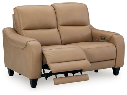 Mosswell - Power Reclining Loveseat With Adj Headrest - Toffee Reclining Loveseats by Ashley® - Walls Furniture & Mattress