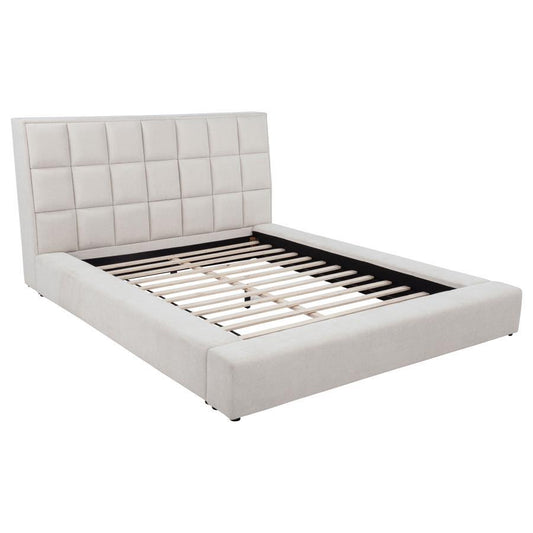Dreux - Upholstered Panel Platform Bed Upholstered Beds by Coaster Fine Furniture - Walls Furniture & Mattress