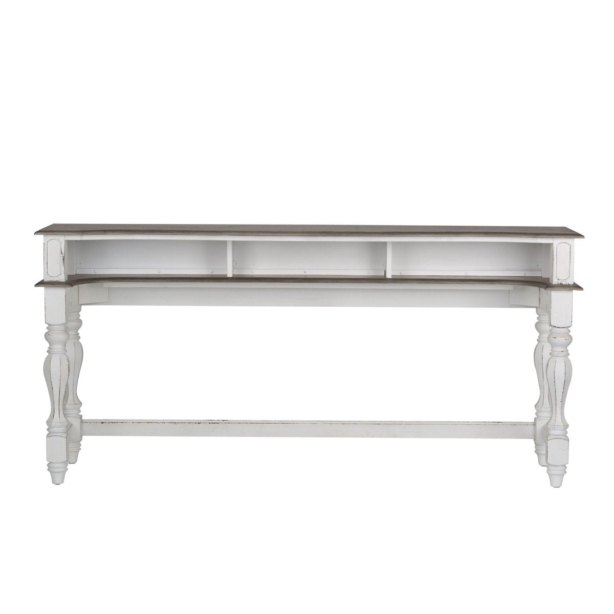 Magnolia Manor - Console Bar Table - White Console Tables by Liberty Furniture - Walls Furniture & Mattress