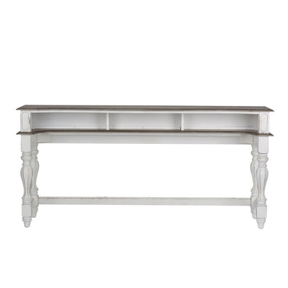 Magnolia Manor - Console Bar Table - White Console Tables by Liberty Furniture - Walls Furniture & Mattress