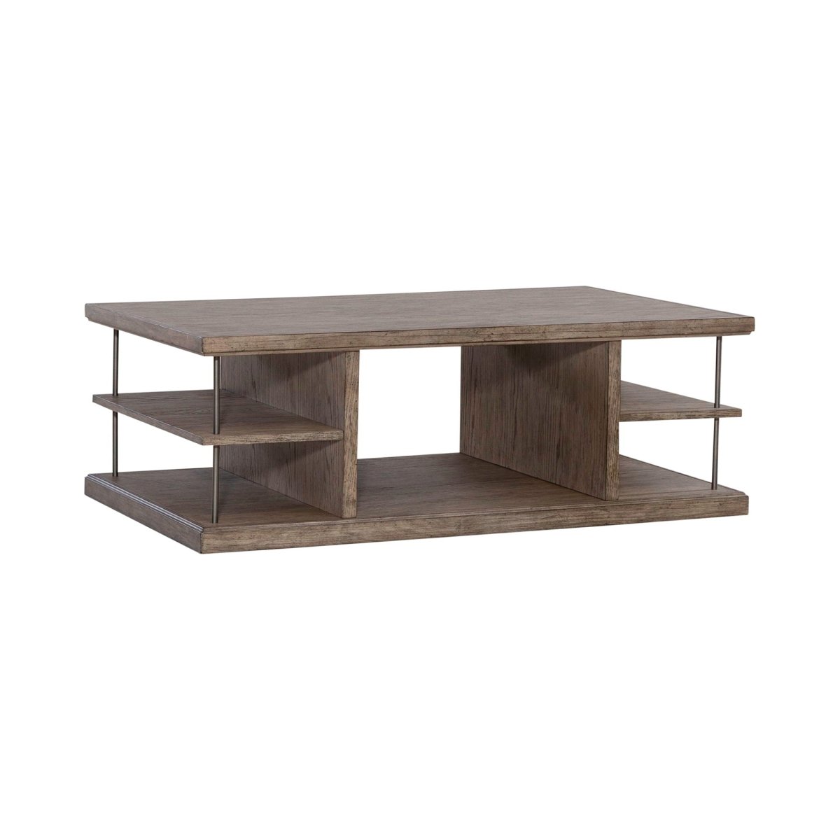 City Scape - Cocktail Table - Burnished Beige Cocktail Tables by Liberty Furniture - Walls Furniture & Mattress