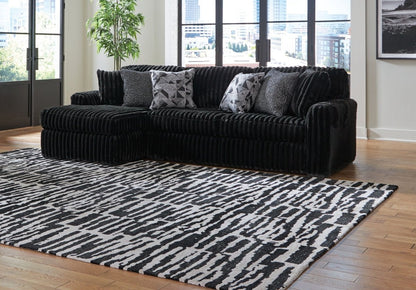 Midnight-Madness - 3 Piece Sectional Stationary Sectionals by Signature Design by Ashley® - Walls Furniture & Mattress