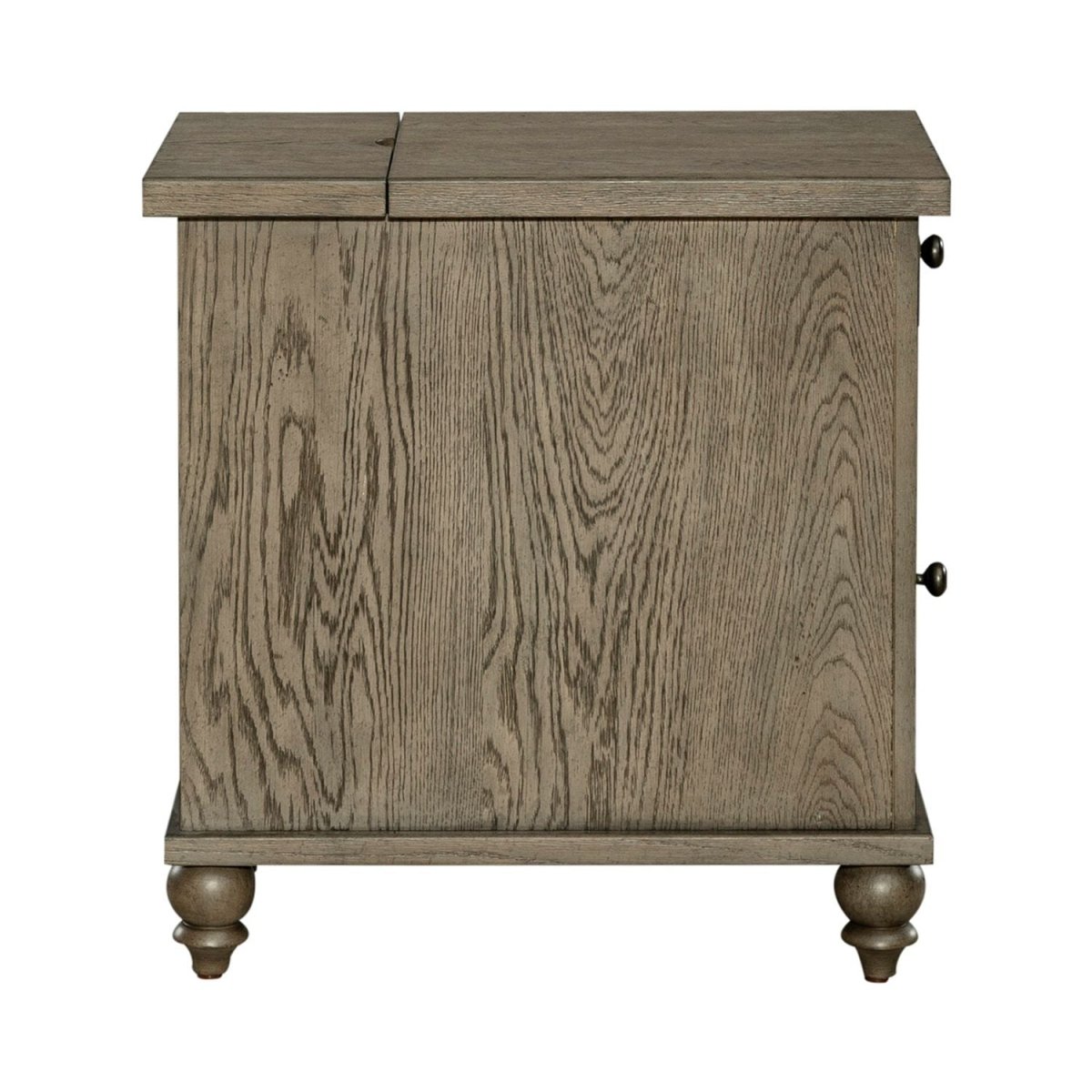 Americana Farmhouse - Chair Side Table - Light Brown Chair Side Tables by Liberty Furniture - Walls Furniture & Mattress