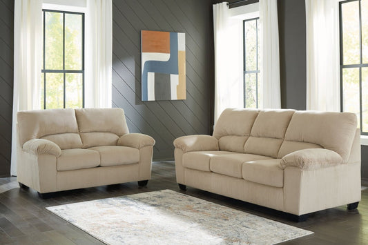 SimpleJoy - Living Room Set Stationary Sofas & Loveseats by Signature Design by Ashley® - Walls Furniture & Mattress