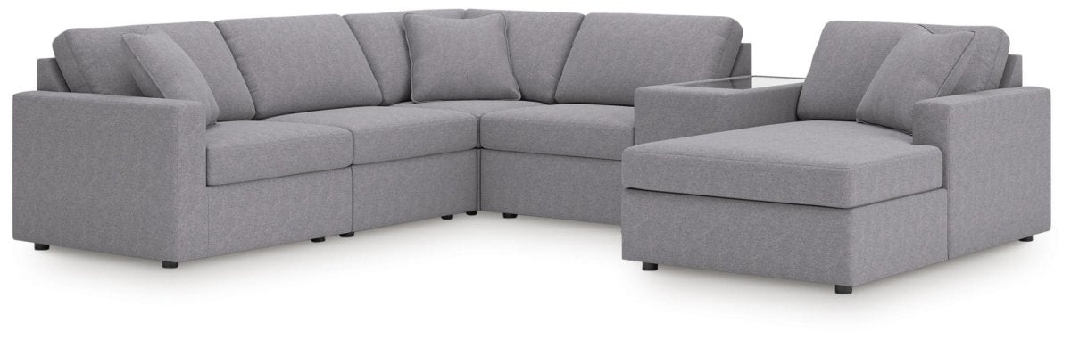 Modmax - Sectional - Granite Stationary Sectionals by Signature Design by Ashley® - Walls Furniture & Mattress