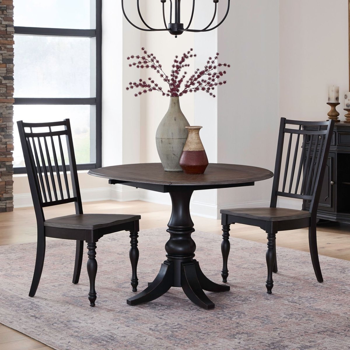 Magnolia Manor - Drop Leaf Set 3 Piece Dining Room Sets by Liberty Furniture - Walls Furniture & Mattress