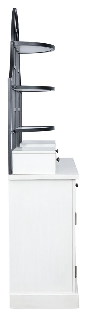 Greddinton - White - Baker's Rack Display Cabinets by Signature Design by Ashley® - Walls Furniture & Mattress
