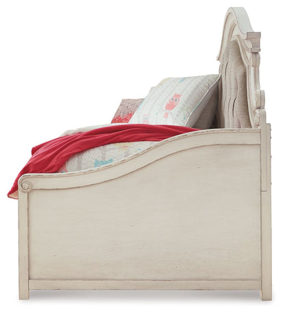 Realyn - Twin Day Bed With Storage - Chipped White Daybeds by Signature Design by Ashley® - Walls Furniture & Mattress