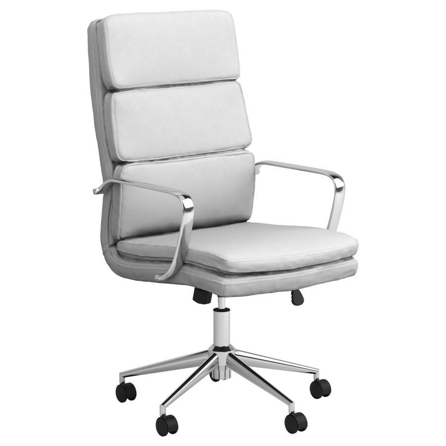 Ximena - Upholstered Adjustable High Back Office Chair Swivel Chairs by CoasterEssence - Walls Furniture & Mattress