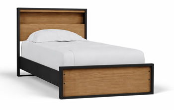 Kozmour - Bookcase Complete Bed Frame Panel Beds by Signature Design by Ashley® - Walls Furniture & Mattress