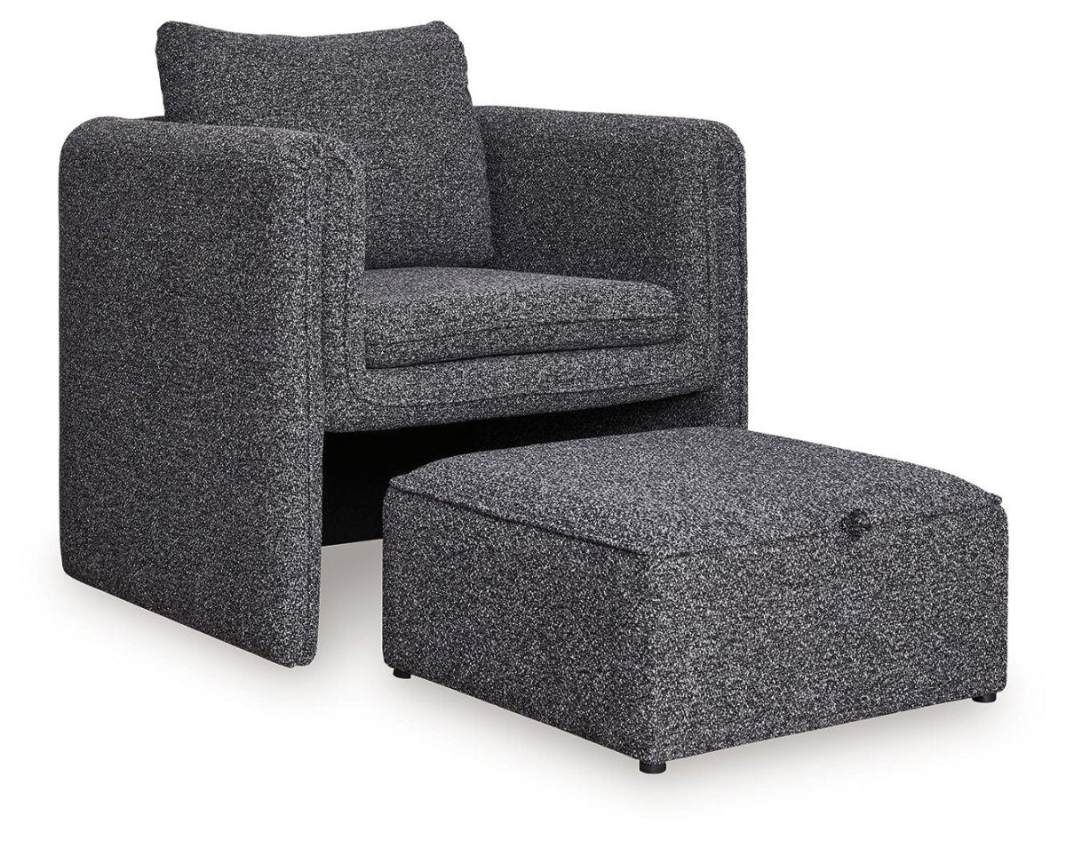 Vreni - Charcoal / Black - Accent Chair Accent Chairs by Signature Design by Ashley® - Walls Furniture & Mattress