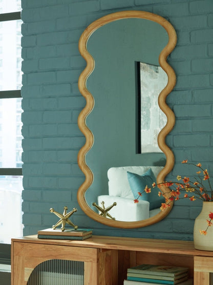 Serendis - Brown - Accent Mirror Accent Mirrors by Signature Design by Ashley® - Walls Furniture & Mattress
